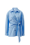 Elodie Wrap Shirt, AMALFI BLUE STRIPE - alternate image 2