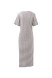 Allora Tie Midi Tee Dress, CHOC STRIPE - alternate image 3