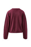 Pippa Long Sleeve Knit Cardi, WASHED BURGUNDY - alternate image 3