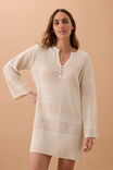 Parker Slouchy Knit Dress, ECRU - alternate image 5