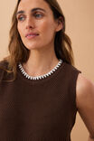 April Knit Tank, CHOCOLATE - alternate image 6