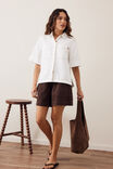 Noa Short Sleeve Shirt, FRESH ECRU - example image 5