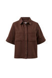 Noa Short Sleeve Shirt, CHOCOLATE - example image 2