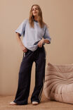 Gigi Wide Leg Terry Trackpant, NEW NAVY SIDE STRIPE - alternate image 6