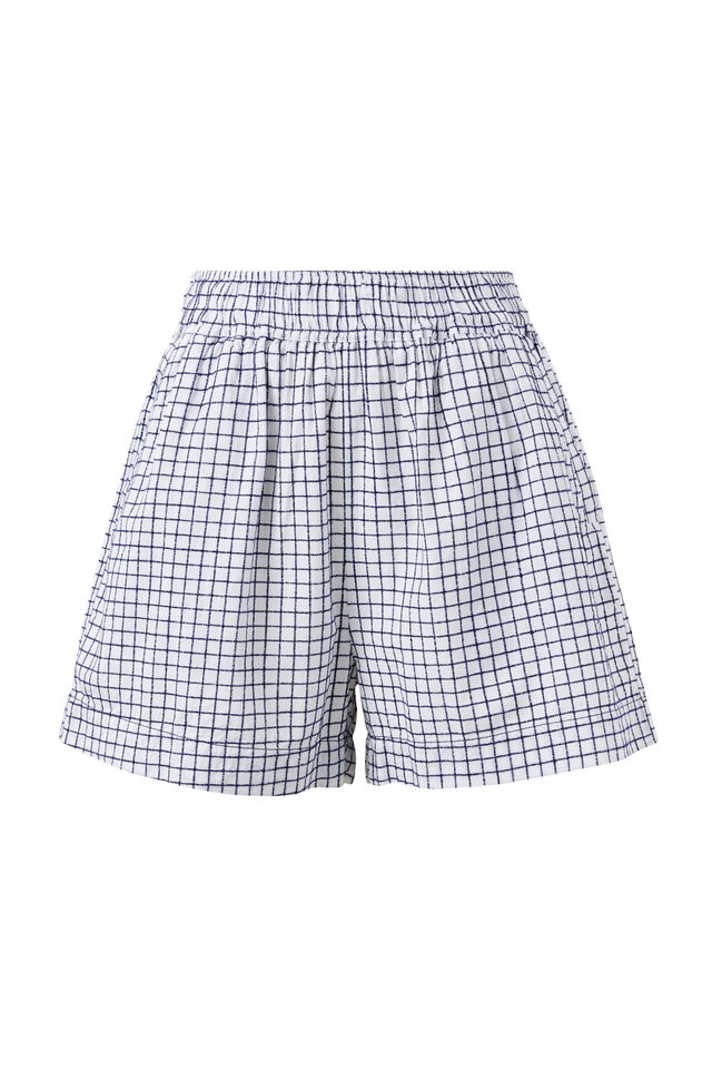 Mila Short, WHITE NAVY CHECK