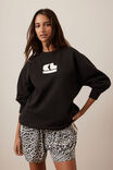 Isla Oversized Slouchy Crew, PHANTOM BUBBLE LOGO - alternate image 4