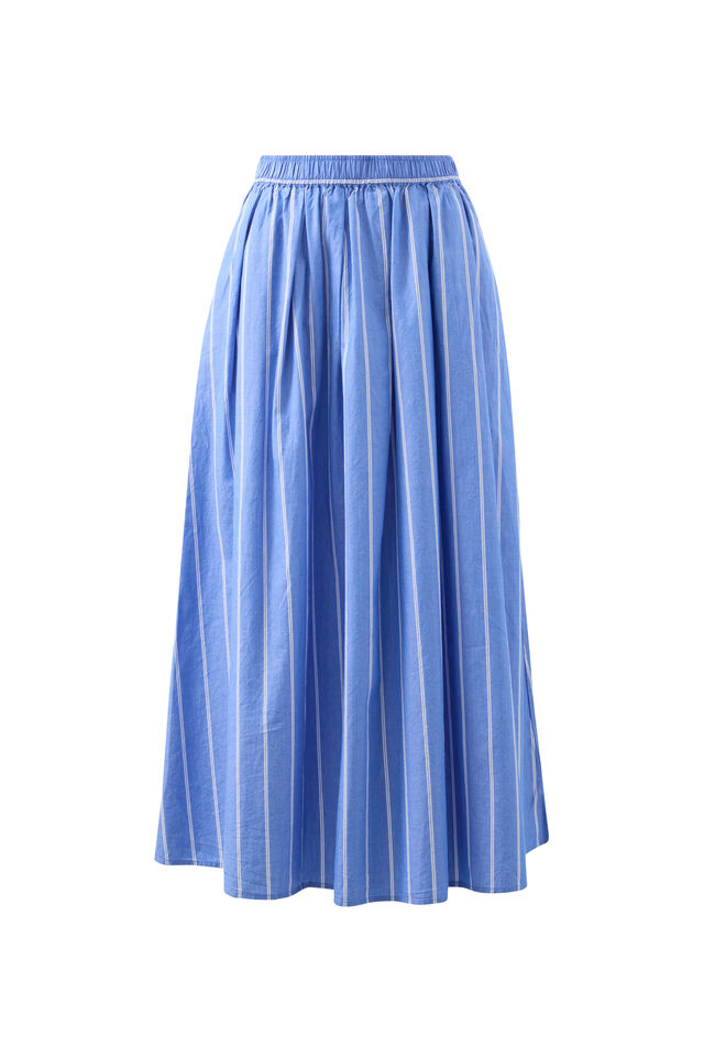 Florence Maxi Skirt, OXFORD BLUE WHITE STRIPE