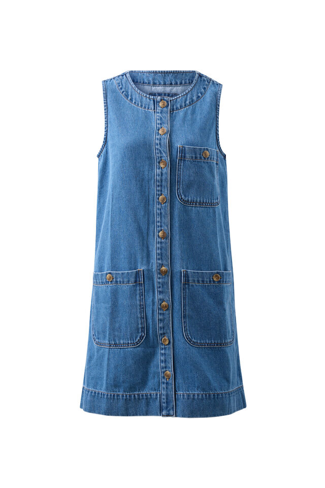 Clara Shift Dress, FRESH INDIGO
