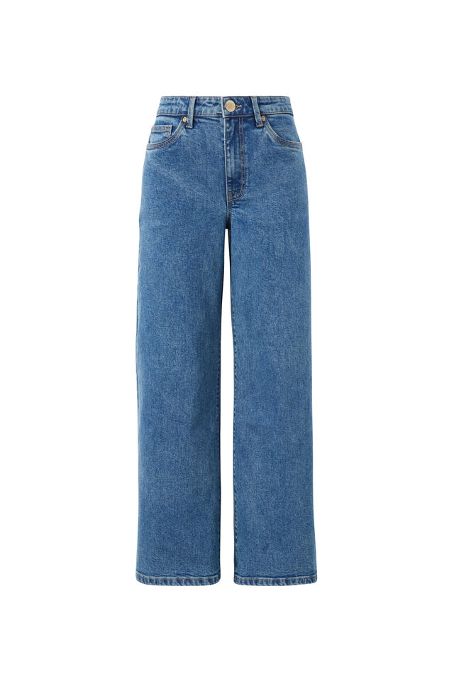 Evie Wide Leg Jean, FRESH INDIGO