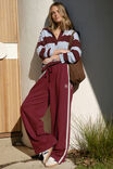 BURGUNDY SIDE STRIPE