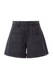 Esther Denim Patch Pocket Short, WASHED BLACK - alternate image 2