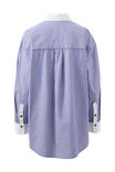 Peta Oversized Shirt, COLLEGE BLUE STRIPE WHITE COLLAR - alternate image 3