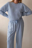 Gracie Relaxed Pin Tuck Trackpant, CHALK BLUE - alternate image 4