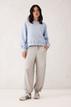 Seamed Fleece Top, CHALK BLUE - alternate image 5