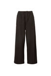 Relaxed Beach Pant, BLACK TEXTURED ORGANIC COTTON - alternate image 2