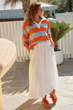 Florence Maxi Skirt, WHITE - example image 1