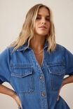 Bonnie Relaxed Shirt Dress, FRESH INDIGO - alternate image 4