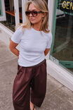 Luella Rib Tee, WHITE - example image 1