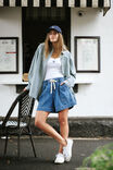 Relaxed Everyday Short, WASHED INDIGO - alternate image 5