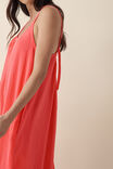 Strappy Midi Dress, MELON - alternate image 6