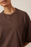 Luna Relaxed Tee, BRUNETTE - example image 4
