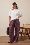 The Lounge Pant, BURGUNDY WASHED NAVY STRIPE - alternate image 5