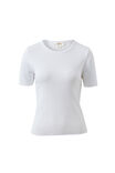 Luella Rib Tee, WHITE - example image 2