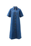 Ava Short Sleeve Midi Dress, FRESH INDIGO - alternate image 2