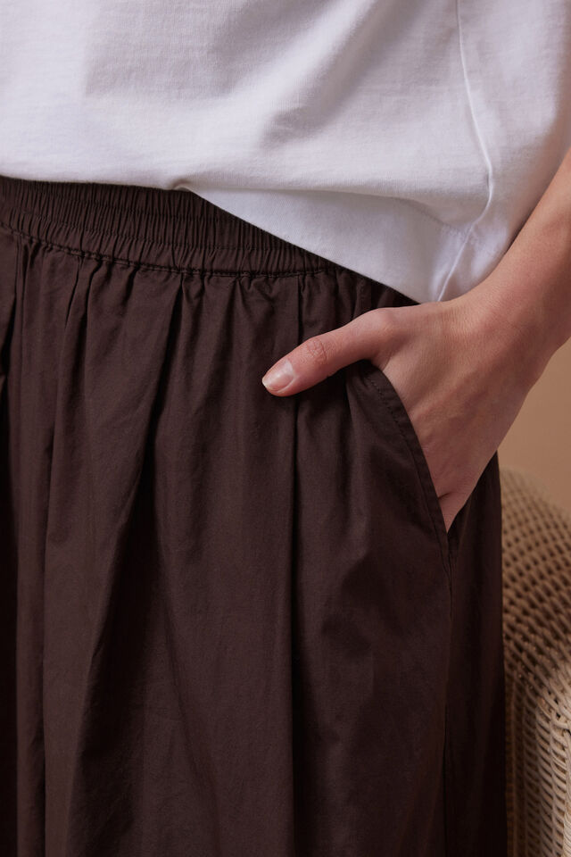Florence Maxi Skirt, CHOCOLATE
