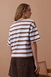 Boxy Pocket Tee, WHITE/MILK CHOC CHALK STRIPE - alternate image 5
