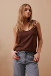 Bloom Slouchy Scoop Tank, CHOCOLATE - alternate image 1