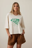 Macy Print Tee, BUFF/BURLEIGH HEADS - alternate image 1