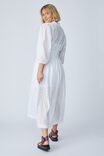 Emma Hawkins Puff Sleeve Dress, WHITE