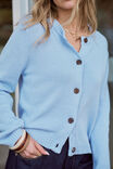 Nelly Long Sleeve Knit Cardi, CHINA BLUE - alternate image 5