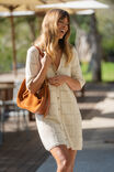Square Knit Mini Dress, ECRU - alternate image 3