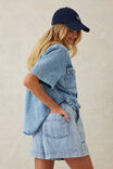 Relaxed Everyday Short, VINTAGE BLUE DENIM - alternate image 4