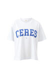 Stevie Slouchy Tee, WHITE/WASHED BLUE VARSITY - example image 2
