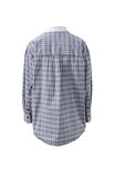 Peta Oversized Shirt, BLUE CHOCOLATE CHECK - alternate image 3