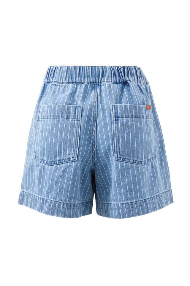 Darcy Relaxed Everyday Short, INDIGO STRIPE