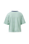 Brea Boxy Tee, SEAFOAM/WHITE STRIPE - example image 3