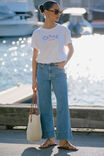 Jude Wide Leg Crop Jean, MID INDIGO - alternate image 1