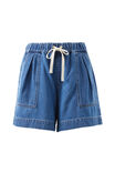 Relaxed Everyday Short, WASHED INDIGO - alternate image 2