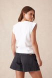 Esther Denim Patch Pocket Short, WASHED BLACK - alternate image 3