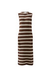 Margot Mesh Knit Tank Midi Dress, CHOC STRIPE - alternate image 2