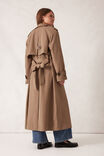 Longline Trench Coat, WARM TAUPE - alternate image 3