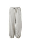 Barrel Leg Trackpant, GREY MARLE - alternate image 2