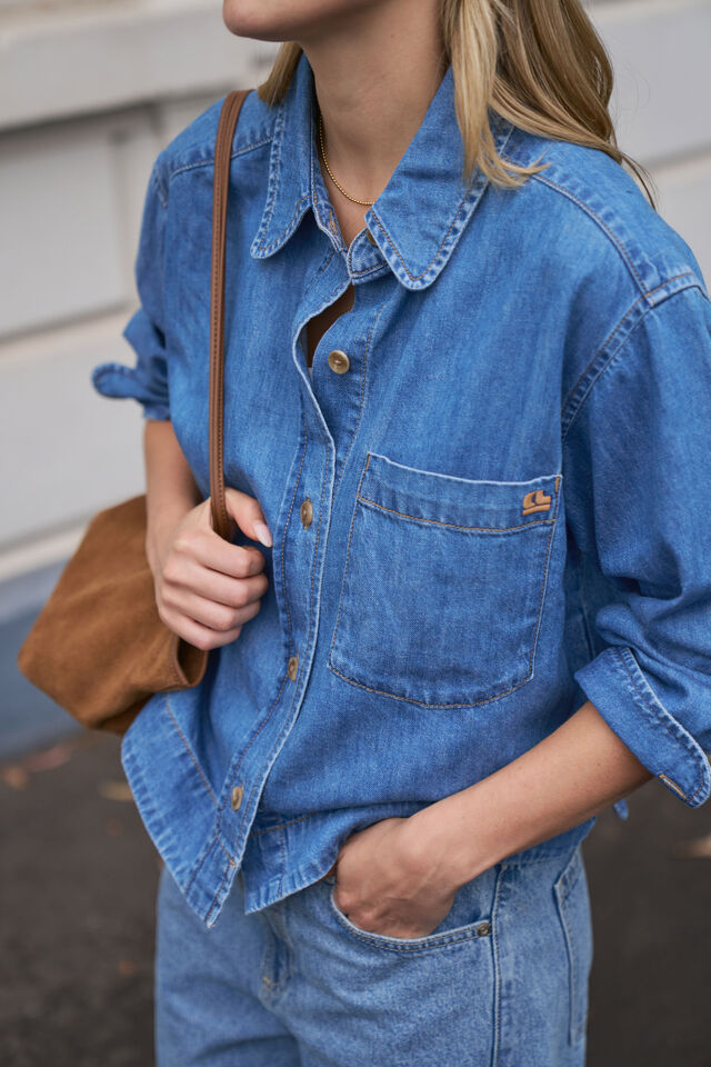 Elle Essential Shirt, VINTAGE BLUE