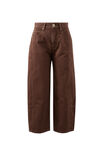Demi Barrel Jean, CHOCOLATE - example image 2