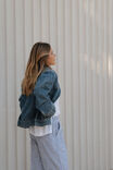 Boyfriend Denim Jacket, FRESH INDIGO - alternate image 4