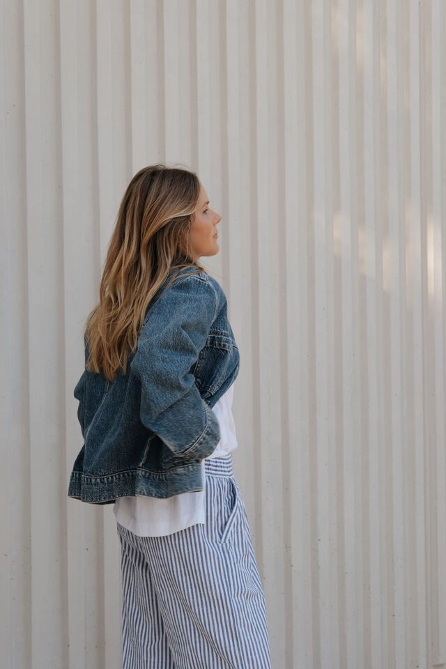 Boyfriend Denim Jacket, FRESH INDIGO